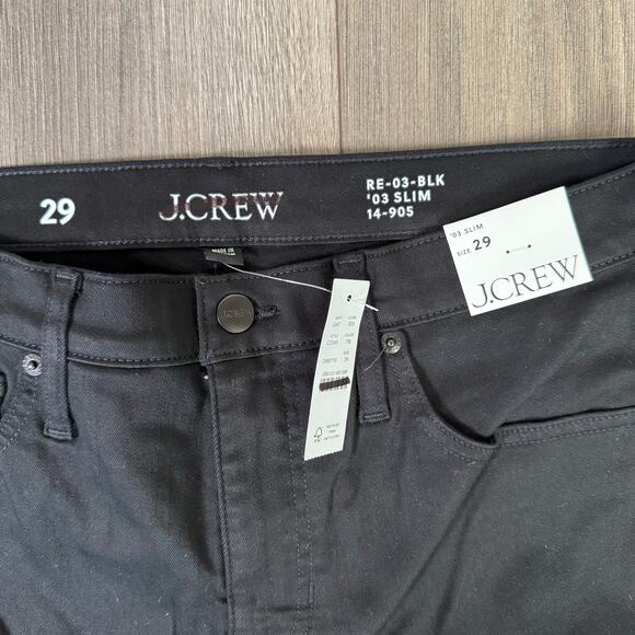 J Crew 2003 Slim Black Denim Jeans US Women's 29 New - Picture 4 of 6
